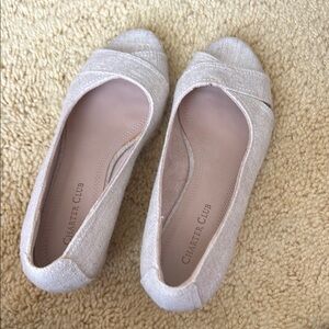 Charter Club Cream Espadrilles with Textured Design